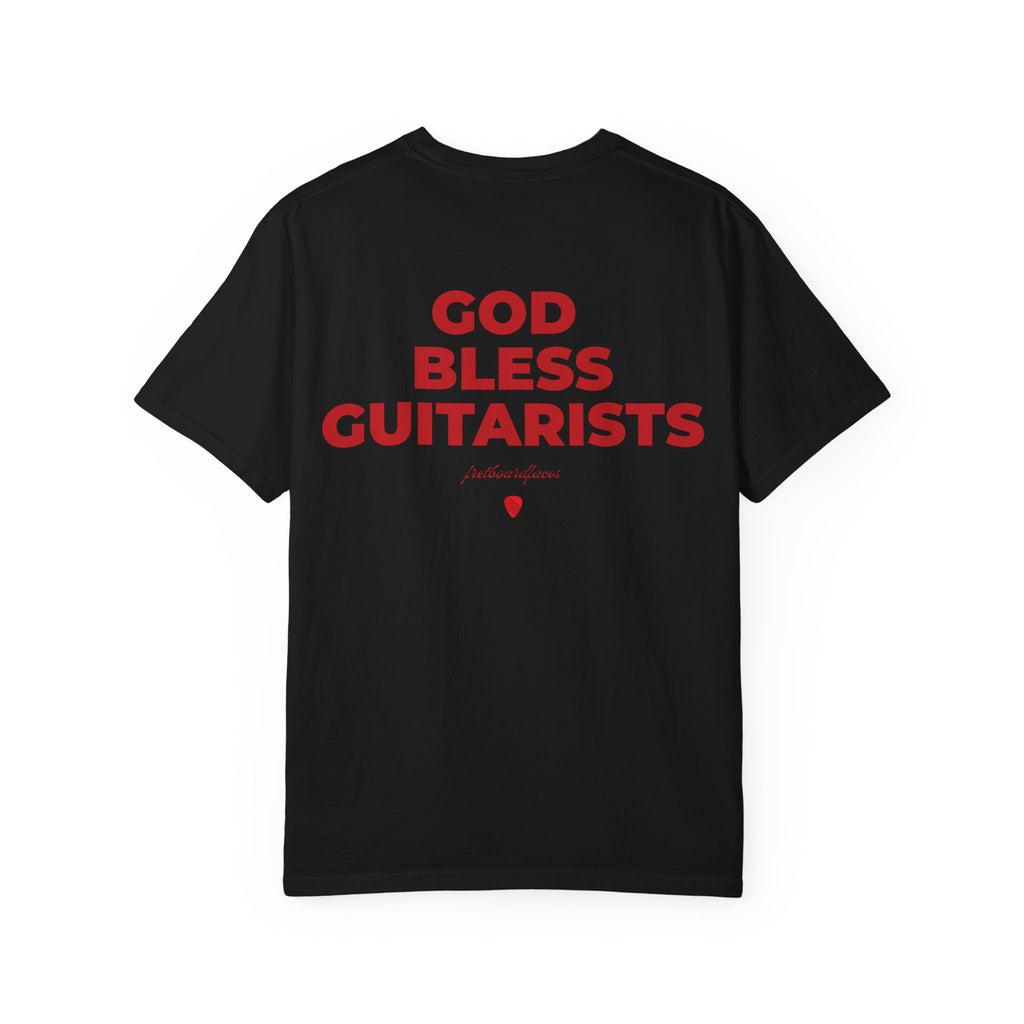 "GOD BLESS GUITARISTS" t-shirt