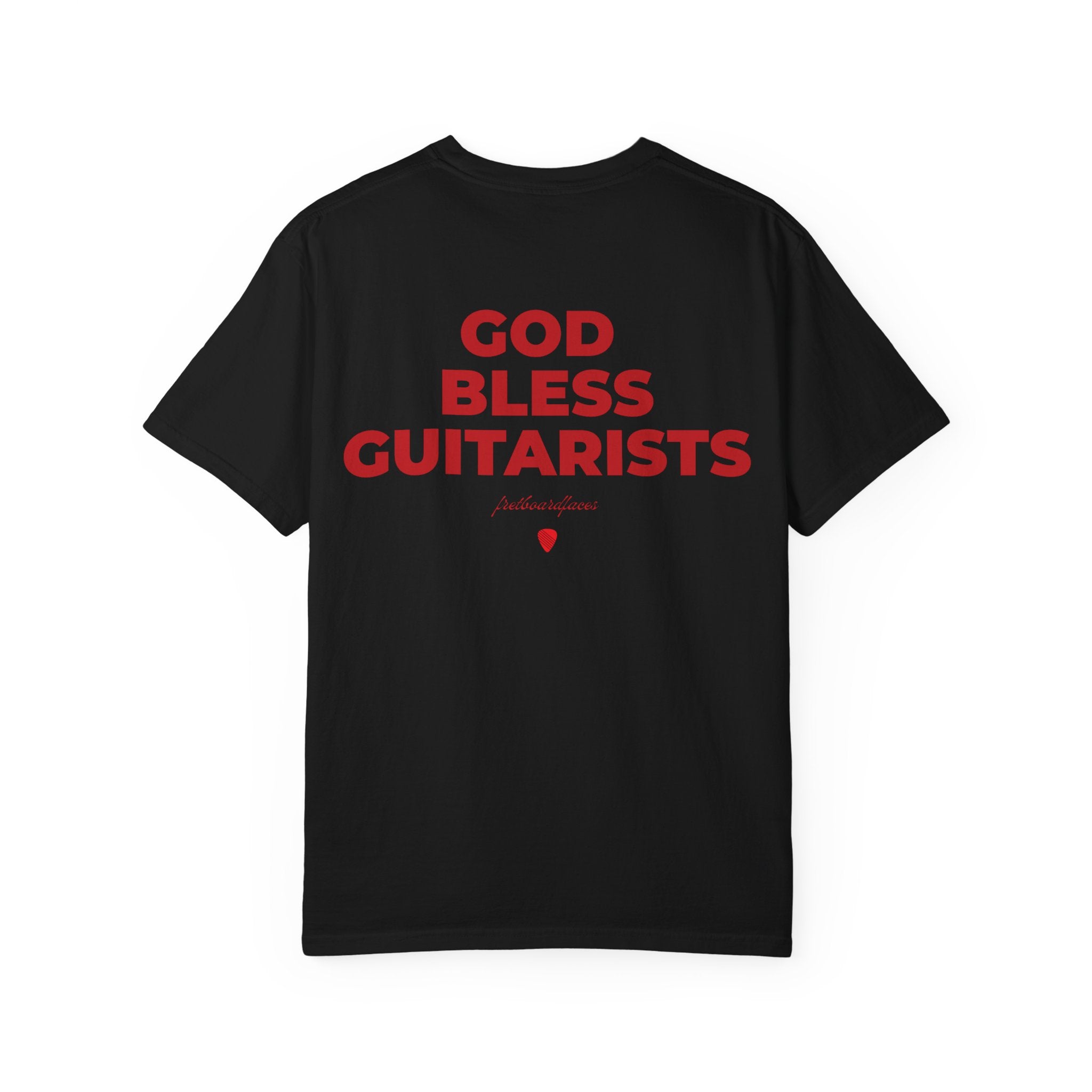 "GOD BLESS GUITARISTS" t-shirt