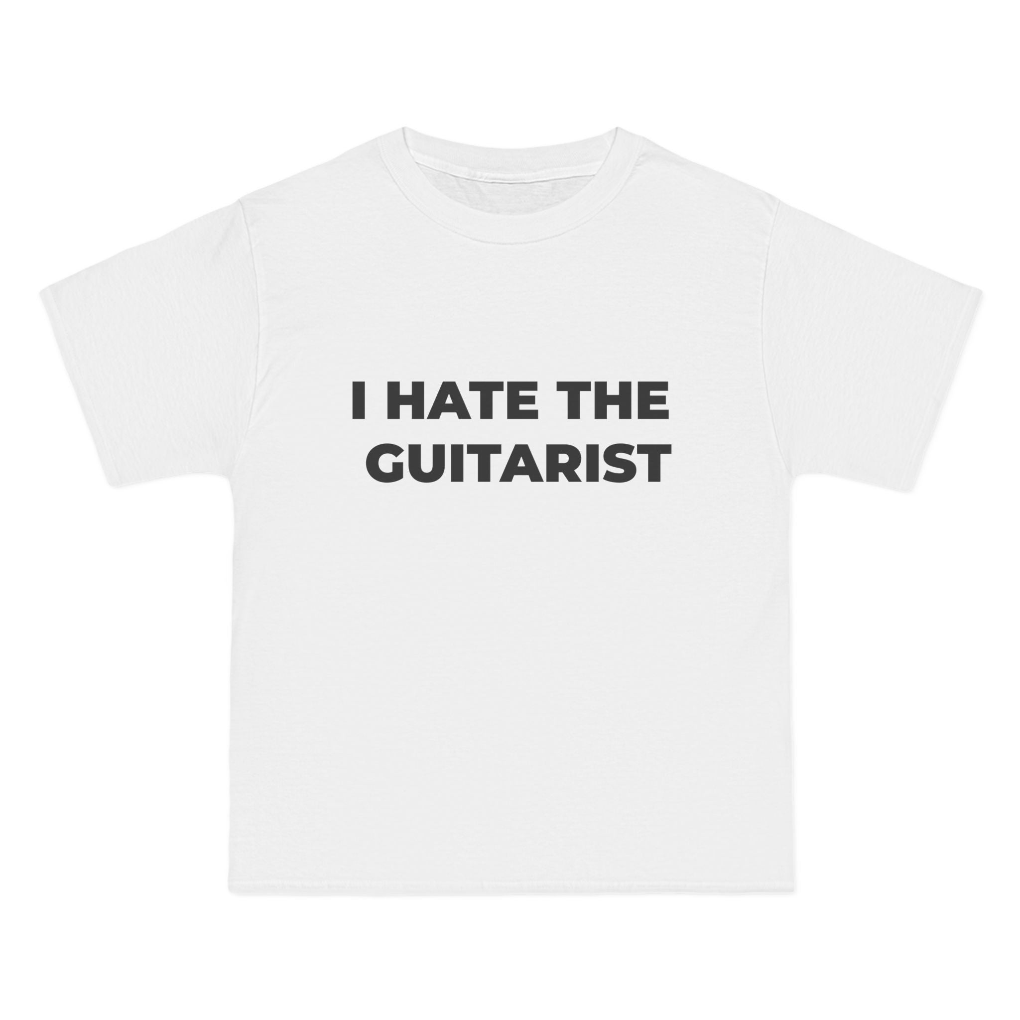 "I HATE THE GUITARIST"  front print