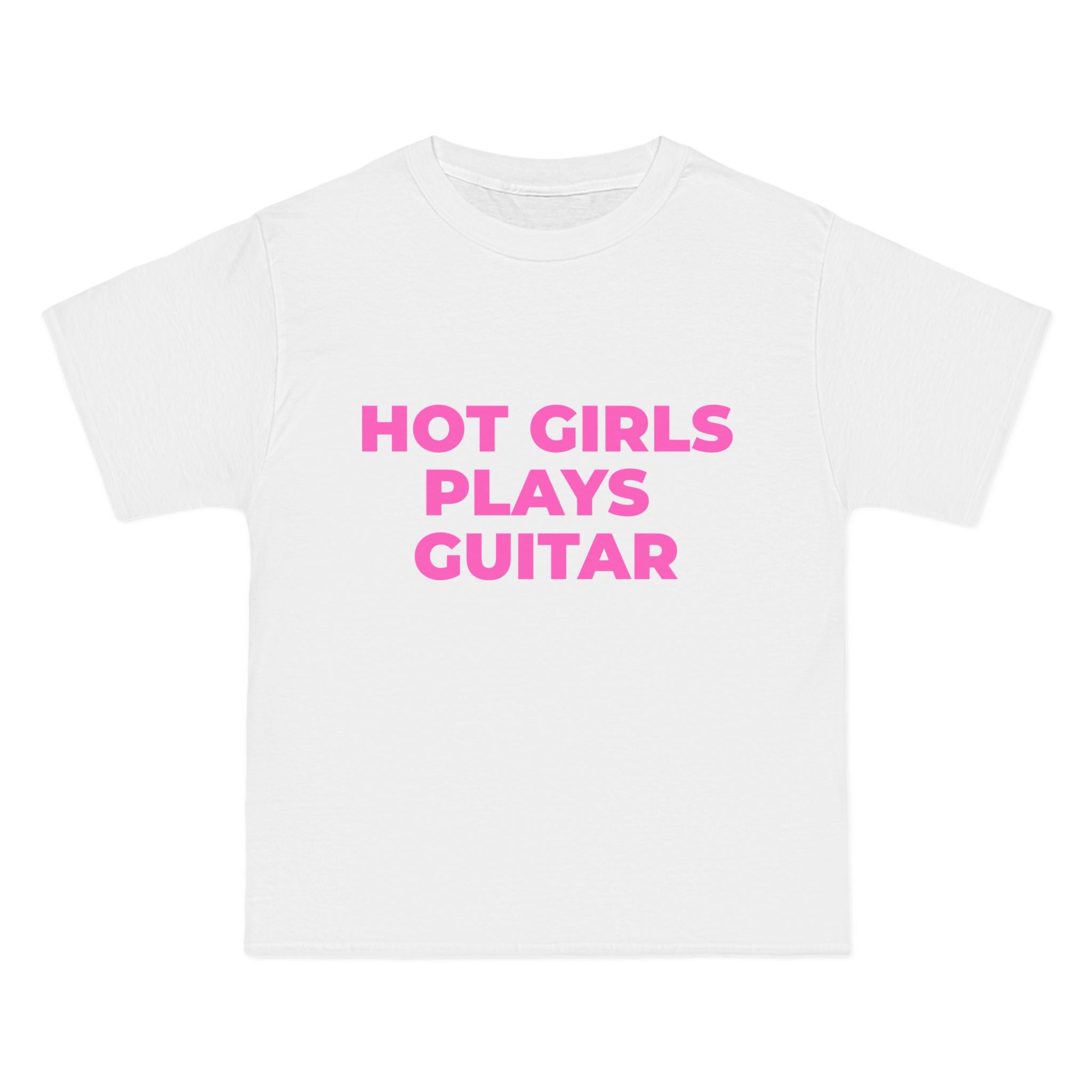 "HOT GIRLS PLAYS GUITAR" tee